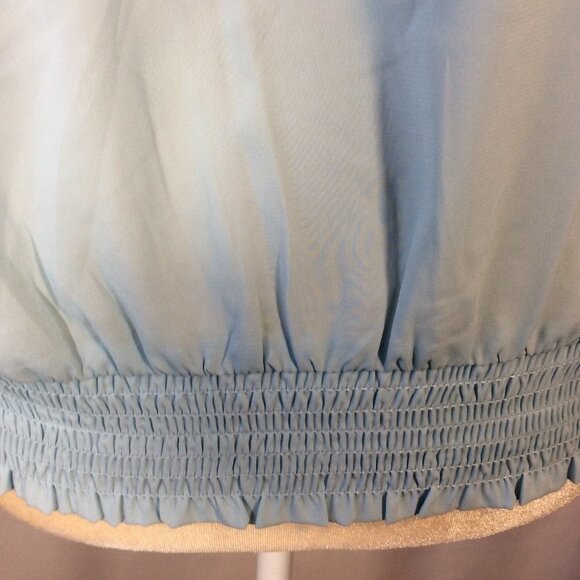 Calvin Klein Light Blue Blouse Size Small NWT - Picture 5 of 9